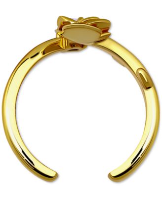 Cubic Zirconia Rose Adjustable Toe Ring in 18k Gold-Plated Sterling Silver (also in Sterling Silver), Exclusively at Macy's