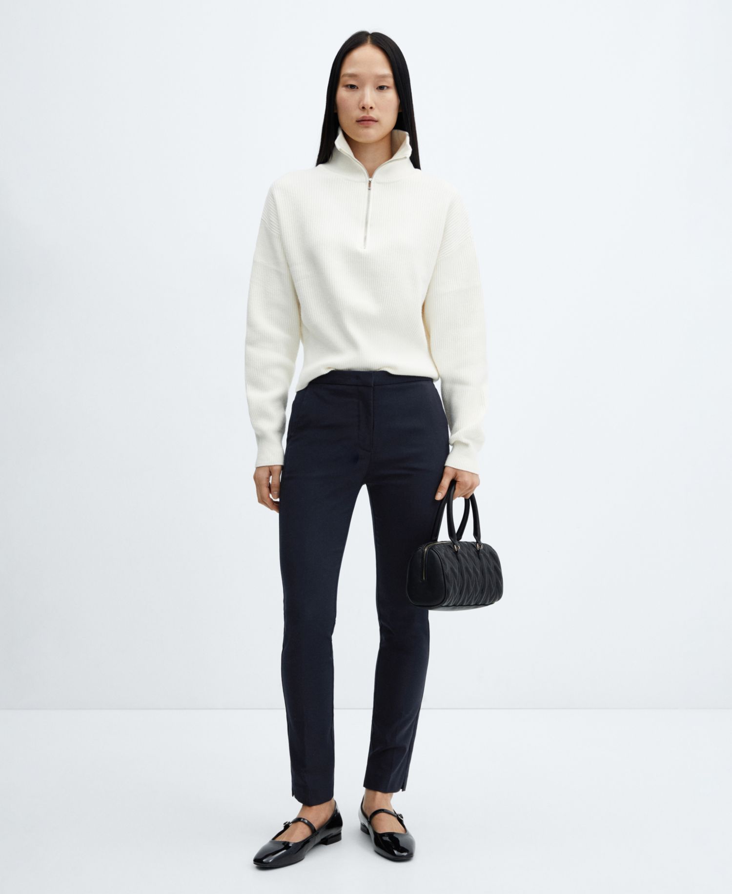 Women's Cropped Slim Fit Pants