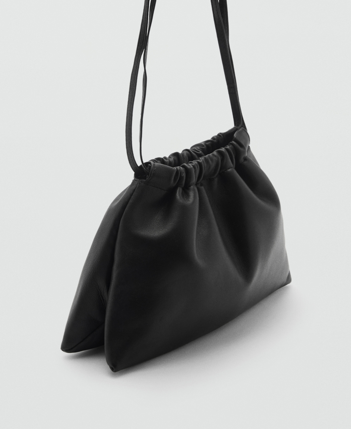 Mango Women's Leather Mini Shopper Bag In Black