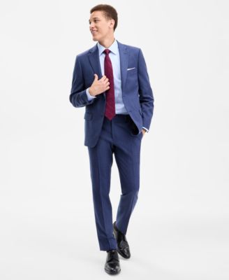 Men's Modern-Fit Pure Wool Suit Separates