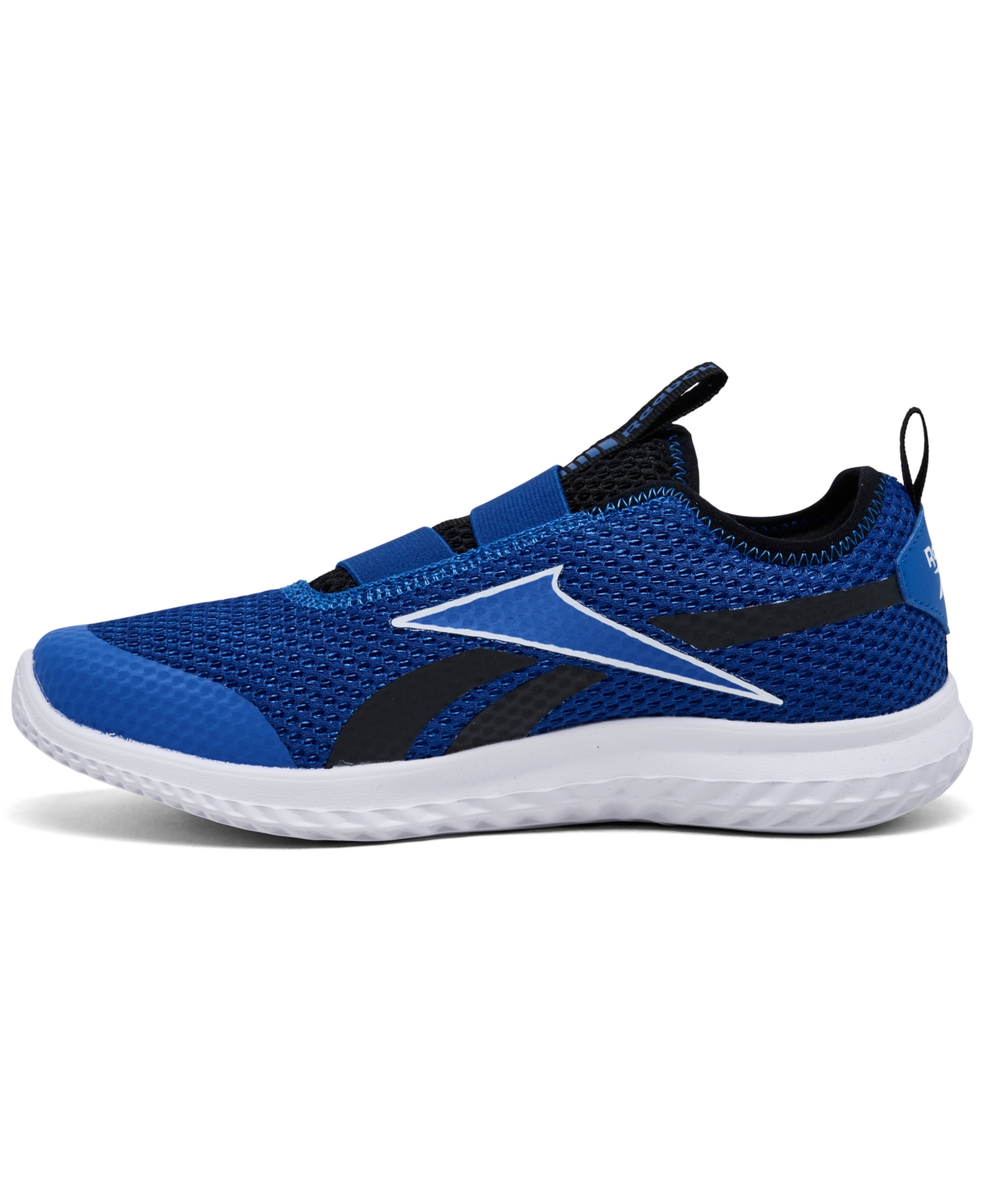 Reebok Little Kids' Rush Runner Slip-on Casual Sneakers From Finish Line In Blue,black