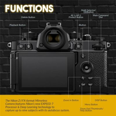 Z f Mirrorless Camera with NIKKOR Z 24-70mm f/4 S Lens, Bundle with 64GB SDXC Memory Card, EN-EL15c Lithium-Ion Battery and 72mm Filter Kit