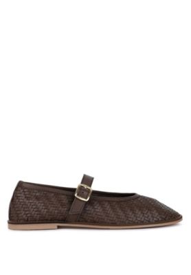 Rag and Co Womens Nazuka Handcrafted Real Suede Leather Flats