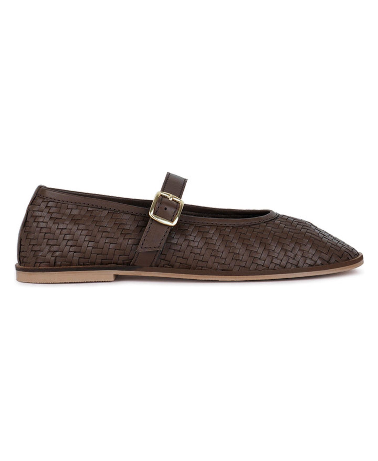 Женские балетки Rag & Co Nazuka Handcrafted Real Suede Leather Flats, цвет: Коричневый — фото 1
