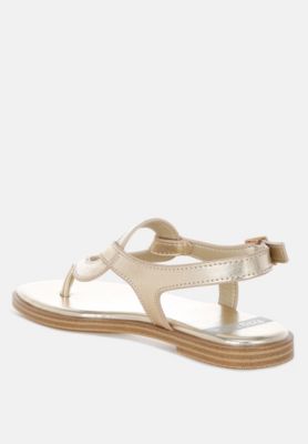 Zorad Metallic Genuine Leather Flats
