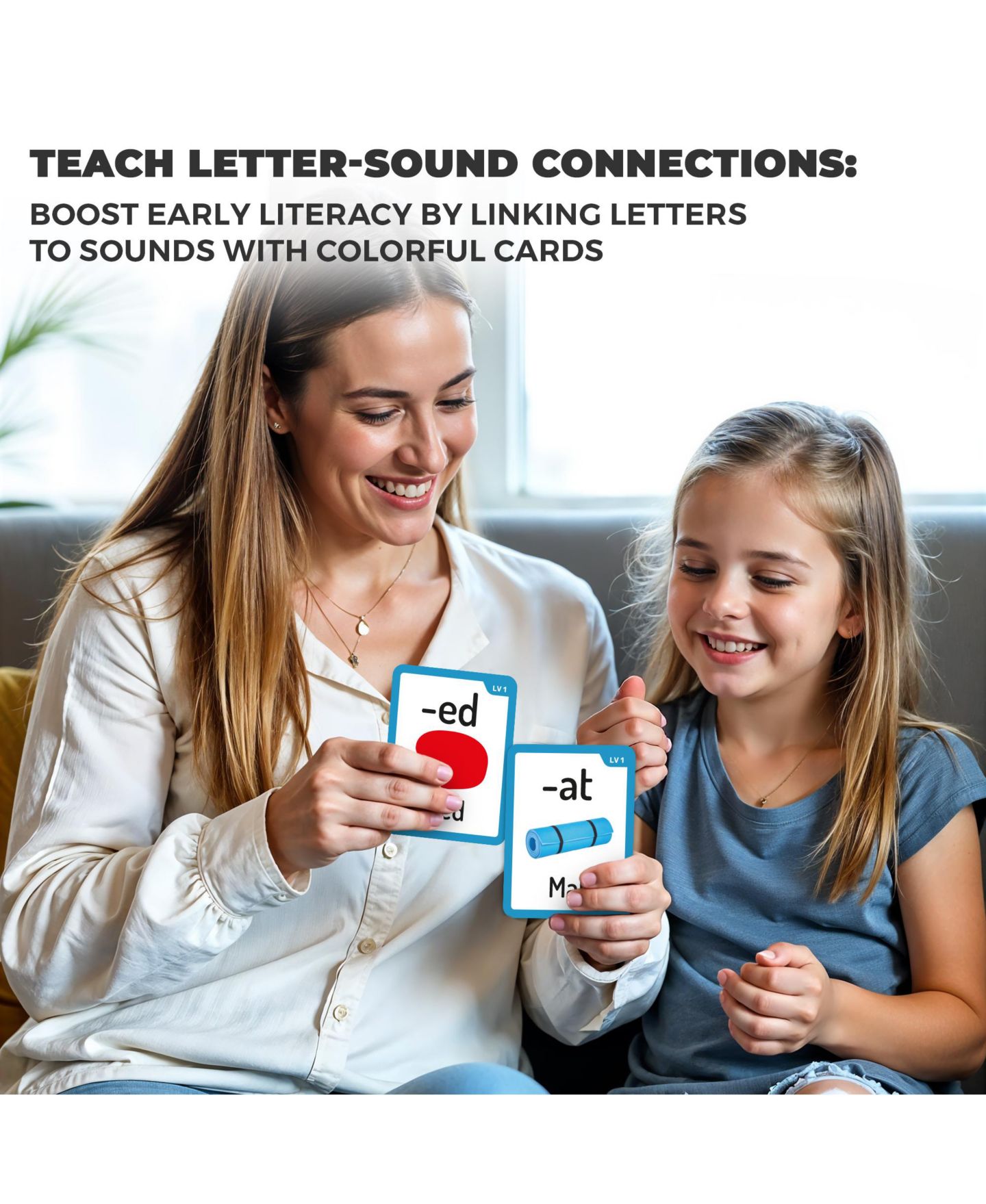 Детские игрушки Quokka Sight Words Color-Coded 520-Piece Flash Cards, Ages 4+, цвет: Phonics — фото 4