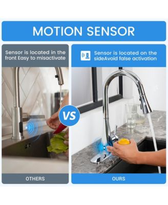 Touchelss Pull-Down Kitchen Faucet With Sprayer