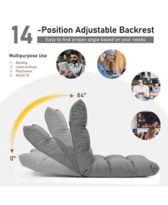 14-Position Adjustable Folding Lazy Gaming Sofa