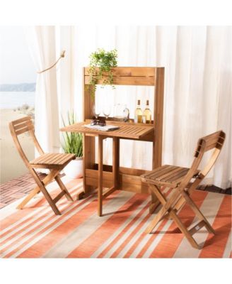 Barley Flower Shelf Outdoor Bistro Set