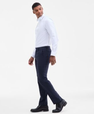 Men's Slim-Fit Wool-Blend Suit Pants