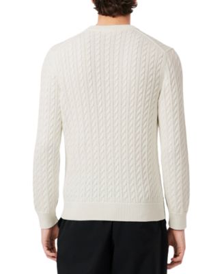 Men's Regular-Fit Cable-Knit Crewneck Sweater