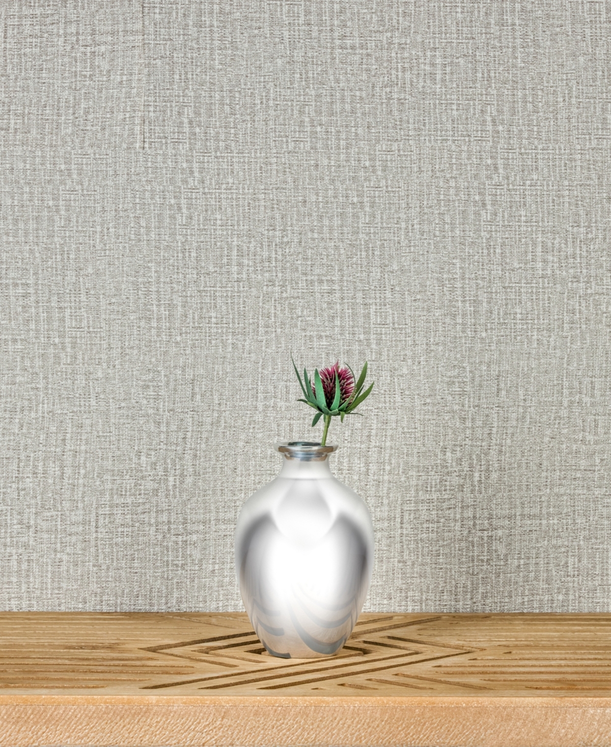 Nambe Posey Large Vase, 6" In Silver