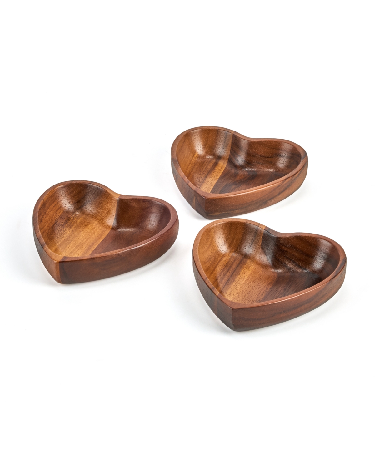 Nambe Eat Your Heart Out Small Bowls 3-pc. Set In Brown