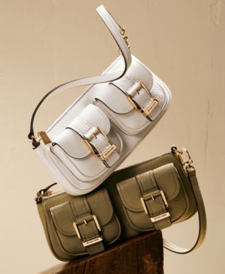 Zoe Small Leather Convertible Shoulder Bag