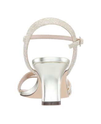 Women's Nelena Rhinestone Kitten Heel Sandals