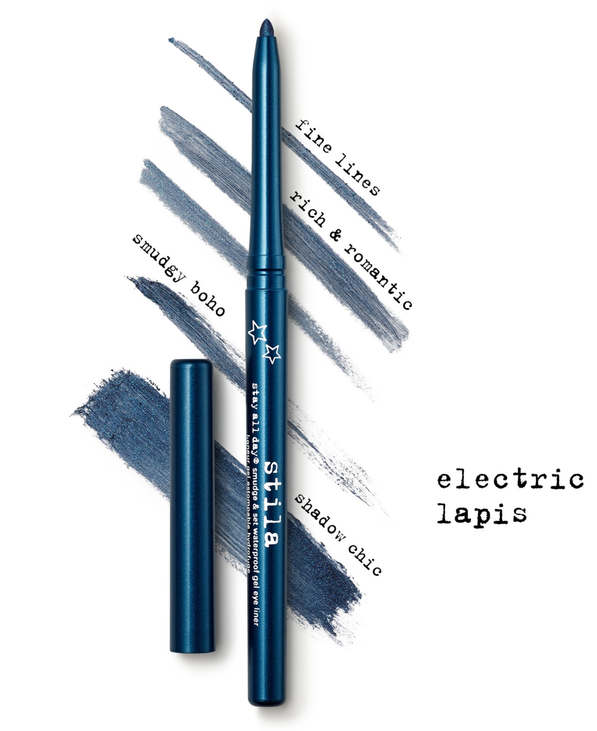 Shop Stila Stay All Day Smudge & Set Waterproof Gel Eye Liner In Electric Lapis