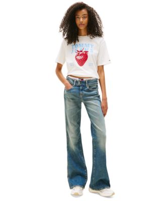 Women's Relaxed Strawberry Graphic T-Shirt