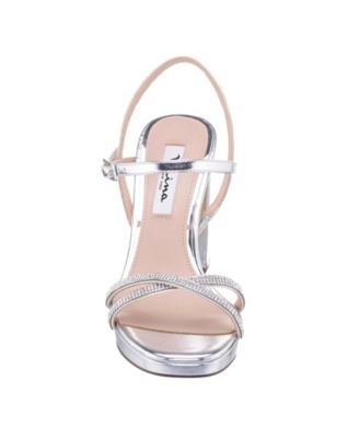 Women's Steven Rhinestones Block Heel Platform Sandals