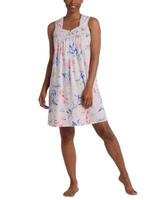 Miss Elaine - Women's Sleeveless Printed Nightgown