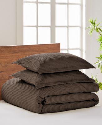 Cloud Waffle Textured 3-Pc. Comforter Set, Full/Queen