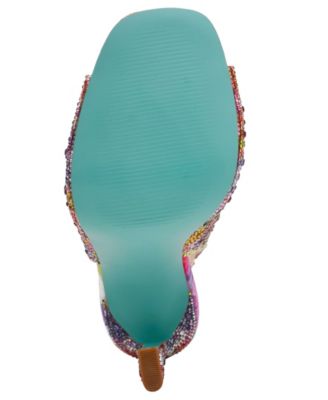 Women's Mina Rhinestone Peep Toe Evening Sandals