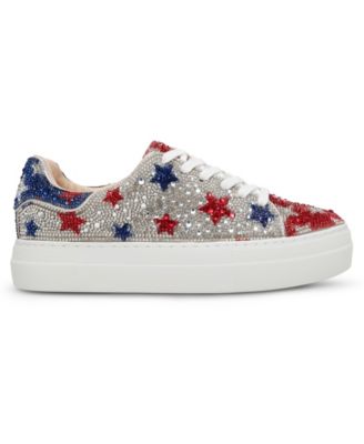 Betsey Johnson Women's Sidny Lace-Up Platform Sneakers