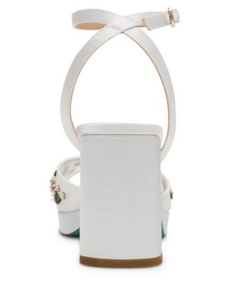 Women's Kirra Floral Beaded Platform Dress Sandals