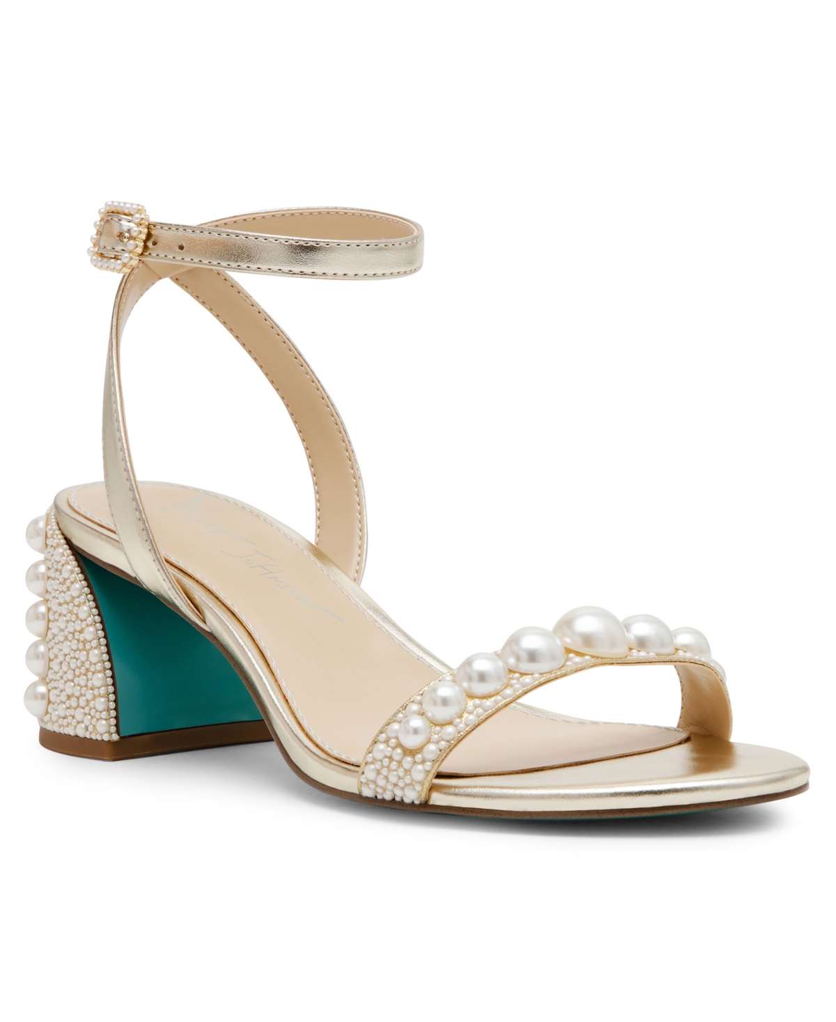 BETSEY JOHNSON WOMEN'S TINA BLOCK HEEL DRESS SANDALS 