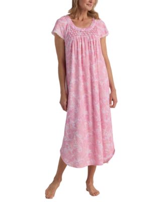 Miss Elaine - Women's Short-Sleeve Paisley Nightgown