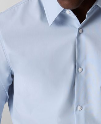 Men's Slim Fit Supima Stretch Long Sleeve Button-Front Shirt