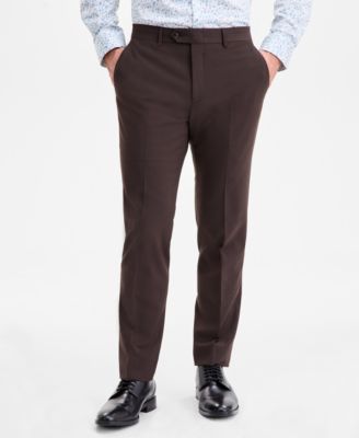 Men's Slim-Fit Solid Wool-Blend Suit Separate Pants, Exclusively at Macy's