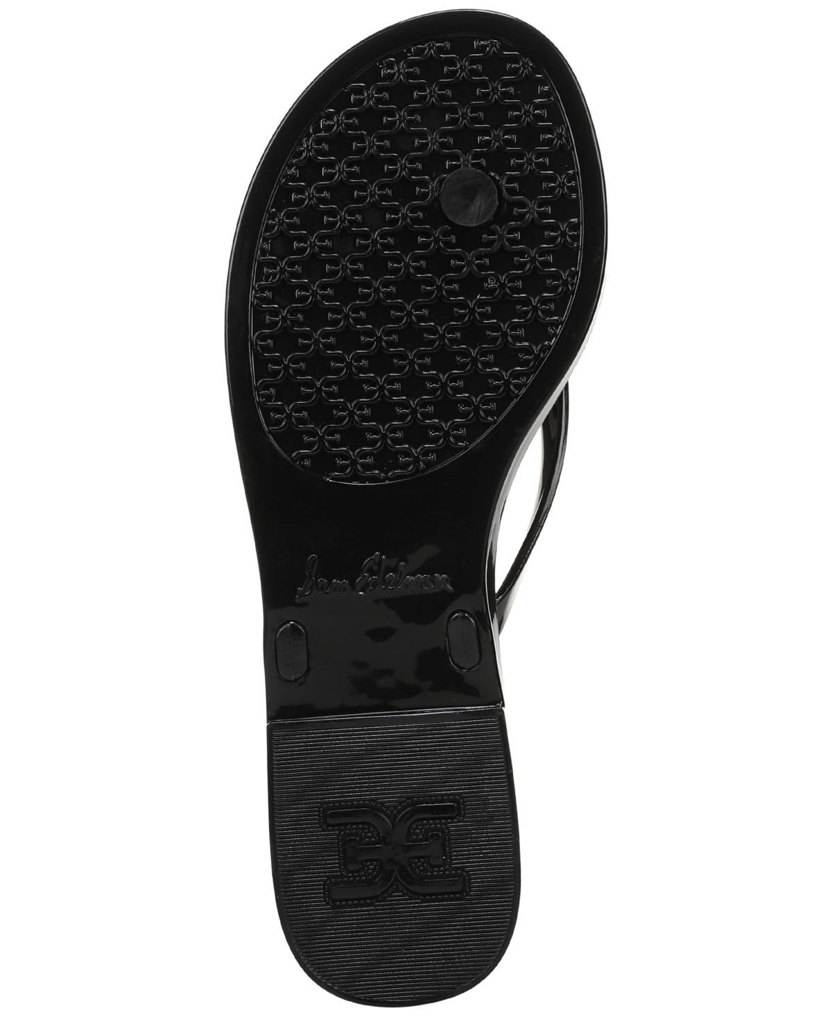Sam Edelman Dean Jelly Flip Flop Black Jelly In Black Jelly
