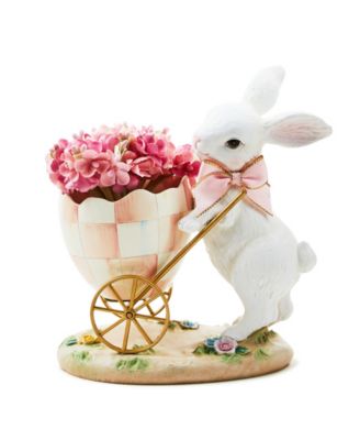 Rosy Meadow Bunny Egg Cart D&eacute;cor