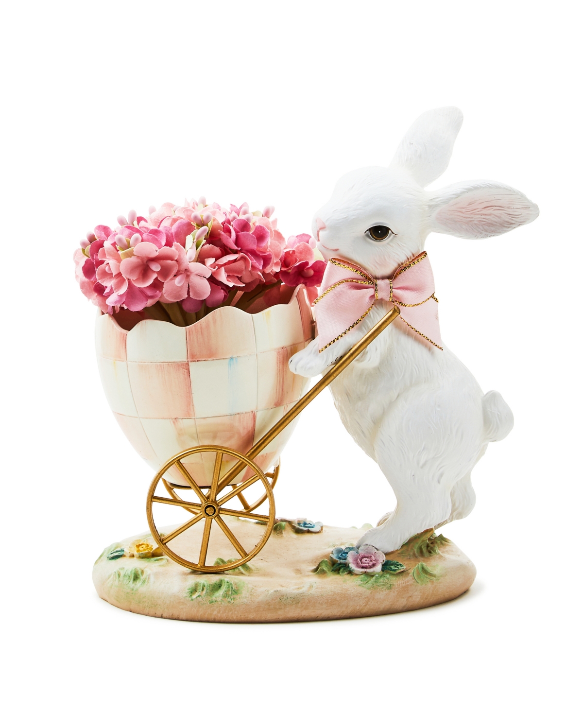 Rosy Meadow Bunny Egg Cart Decor - Multi
