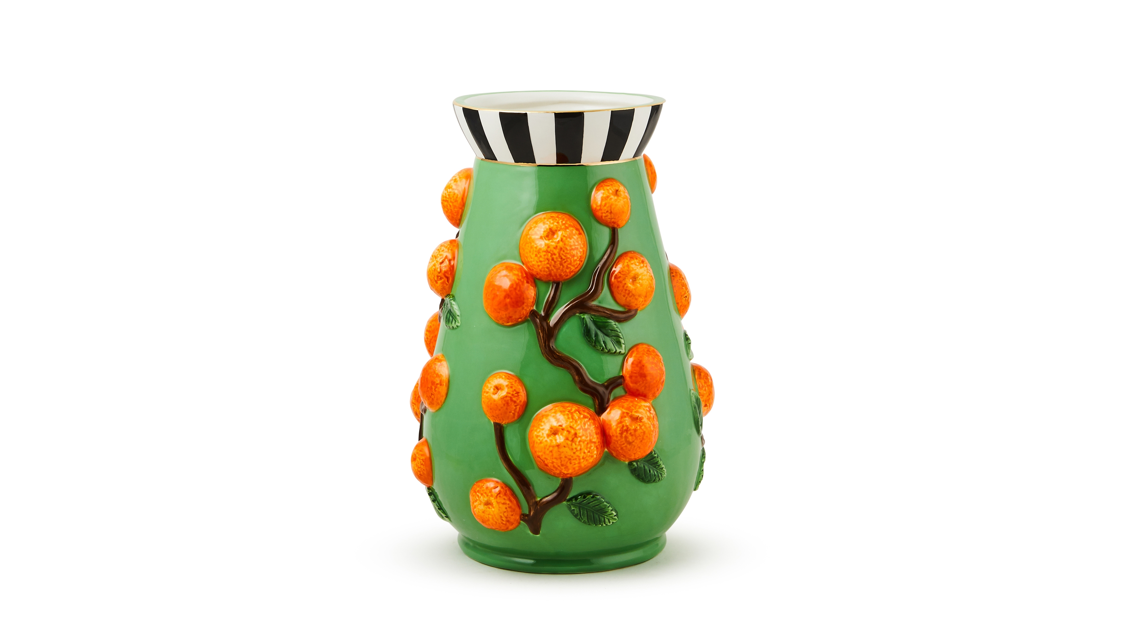 Mackenzie-Childs Tutti Frutti Orange Vase