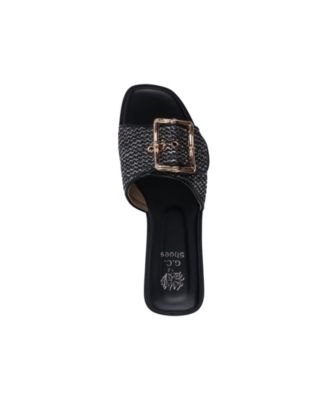 Women's Indie Woven Buckle Flat Sandals