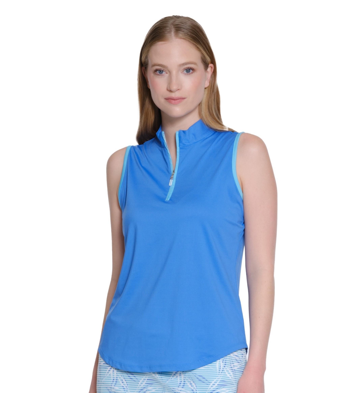 Women's Gabby Sleeveless Polo - Light blue