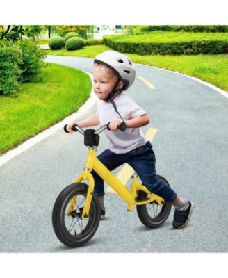 12 Inch Toddler Balance Bike with Height Adjustable Handlebar and Seat