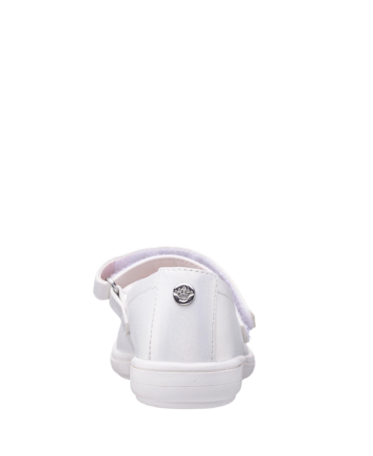 Nina Little Girls Natty Pearlized Round Toe Sneakers In White