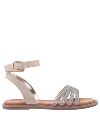 Little Girls Lois Shimmer Flat Sandals