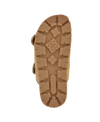 Women's Fasten Double-Buckle Footbed Sandals