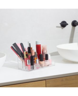 Acrylic Cosmetic Organizer – Clear Makeup & Skincare Storage, Holder for Brushes & Beauty Supplies