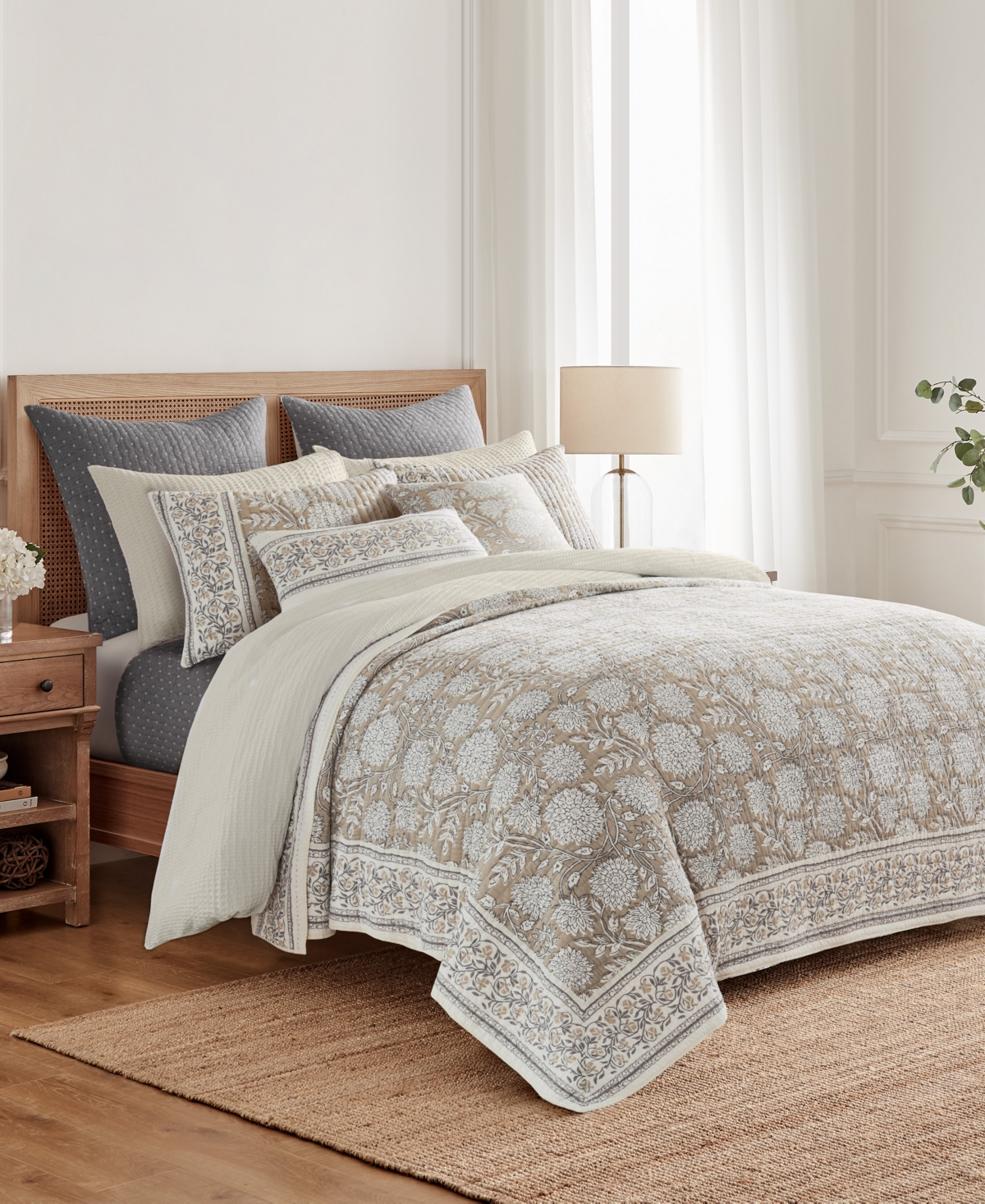 Levtex Adare Reversible 2-pc. Quilt Set, Twin/twin Xl In Taupe