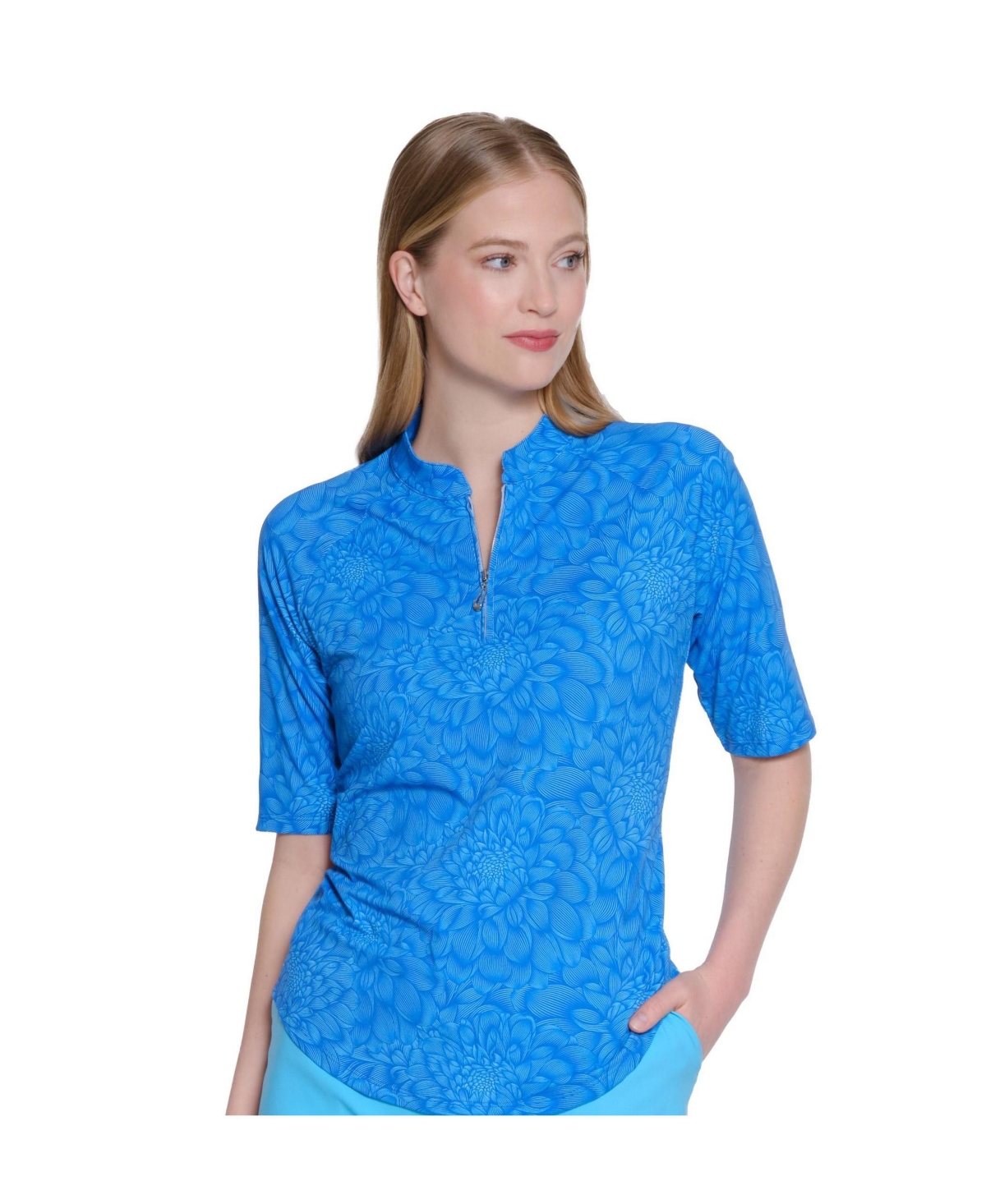 Women's Tempo 1/2 Sleeve - Blue green