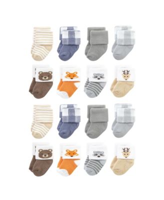 Baby Boys Hudson Gentle Cotton-Blend Newborn & Terry Footwear