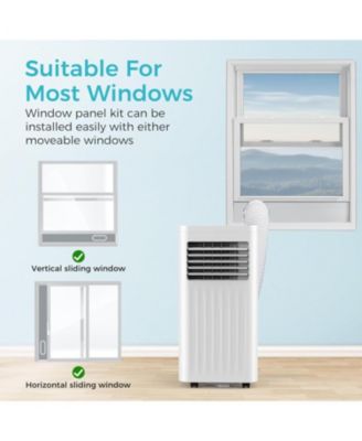 8,000 BTU Portable AC, 4 Modes, 350sq.ft, Remote & LED, Wheels,Sleep Mode,Home/Dorm