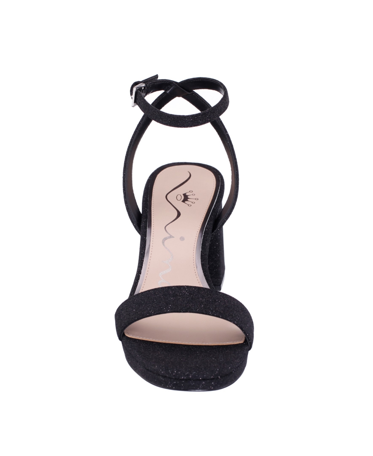 Shop Nina Women's Bergen Block Heel Dress Sandals In Black
