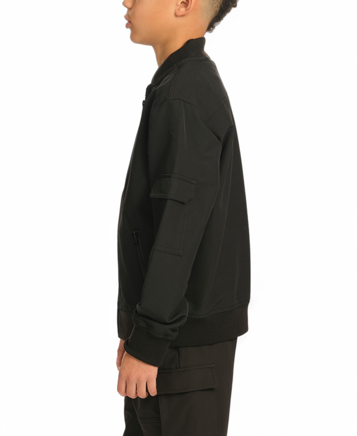 Sovereign Code Big Boys Otto 4-way Stretch Varsity Jacket In Black