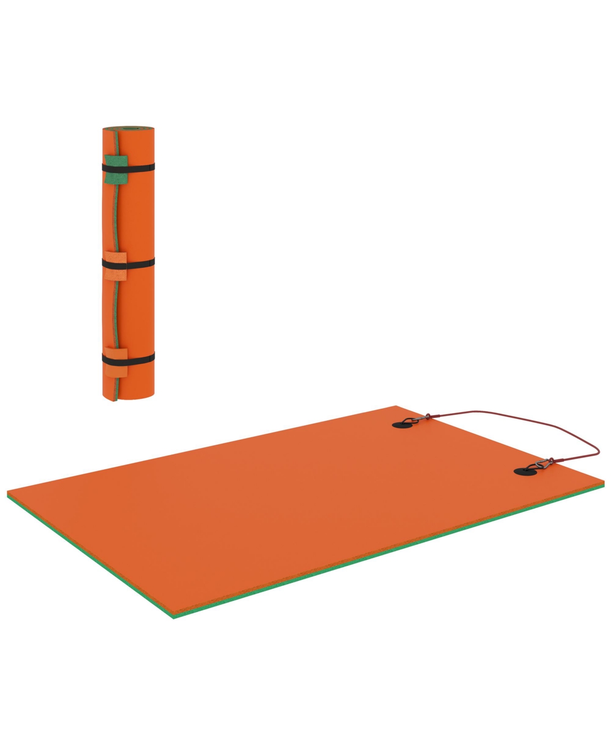 9' x 6' Lily Pad Floating Mat, Floating Water Pad for Lake, - Blue