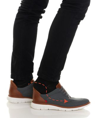 Edison Street Mens Hands-Free Slip On Technology Lightweight Mesh Oxfords